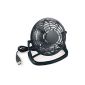 mumbi USB Mini Fan for the desk with on / off switch, black (tool)