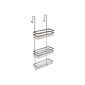 TecTake stainless steel shower shelf Bathroom shelf Shower shelf shower basket 3 floors to hang