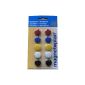 MAGNÉTOPLAN Package of 10 magnets, 20 mm, Matching (Office Supplies)