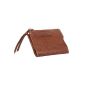 Brown Bear Ladies wallet in a handy format 12.50 cm long, sporty purse made of genuine leather color brown nature, Sportbörse card pockets open pockets and zippered compartment for the modern woman, detailed product description see below, model BB-Giulia br