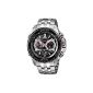 Casio - EQW-M710DB-1A1ER - Building - Men Watch - Analogue Quartz - Chronograph - Stainless Steel Bracelet (Watch)