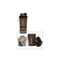 Body Attack SmartShake Shaker with tablet cases, Gun Smoke, scaling to 400ml, 24609 (Equipment)