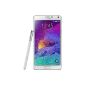 Samsung Galaxy Note 4 Smartphone (14.4 cm (5.7 inches) WQHD display, 2.7GHz, quad-core processor, 16 megapixel camera, Android 4.4) white (Wireless Phone)