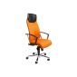TOPSTAR SU39A BG4 office swivel chair with armrests High Sit up orange (household goods)