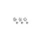 tragus piercing - 3 pcs. Value Pack of Assorted 316L Surgical Steel Clear CZ Prong Tragus / cartilage piercing stud (jewelry)