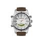 Timex - T49828D7 - Expedition Metal Combo - Men - Analog and Digital Quartz - Metal case - leather strap waterproof (Watch)