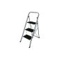 Stepladder folding steps folding ladder 3 steps 150kg TÜV / GS (household goods)