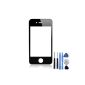 BisLinks® display glass front with black frame for iPhone 4 4G (Electronics)