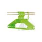 Kesper 16813 plastic hangers, 10-pack, width: 40 cm, green (household goods)