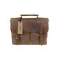 Top BAG® men genuine leather canvas briefcase laptop bag handbags messager bag, MC6807
