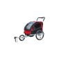 2 bicycle trailer joggers in 1 bike trailer trolley (equipment)