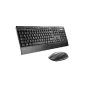 Anchor Cb310 full-size Ergonomic Wireless German keyboard and mouse - Waterproof and whisper-quiet keyboard design