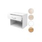 Bedside table - White - with drawer - 42x30x37,5 cm (LxWxH) - VARIOUS COLORS