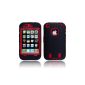 I phone 3gs case SODIAL Black and Red