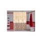 Wohnidee shop stones shells Textile shower curtain stones shells 180cm wide x 200cm long with rings (Home)