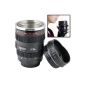 Amos Travel Mug multifunction shaped camera lens SLR EF 24-105 mm for carrying coffee or tea with hide-making objective ashtray office and pen holder
