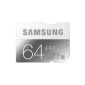 Samsung Memory 64GB SDXC UHS-I PRO Grade 1 Class 10 Memory Card Memory Card (up to 90MB / s data transfer rate) (Accessories)