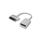 vhbw USB OTG (on the go) adapter cable for Samsung Galaxy Note 10.1 GT-N8013 WiFi, GT-N8000, GT-N8010, GT-P3113, GT-N8020,