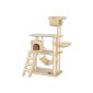 Cat scratching post, cat tree for cat, 141 cm height, extra wide (beige) (Misc.)