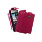 Huawei Ascend Y300 BAAS® Case Pink Flip Leather Case Cover + 3x Screen Protector + Stylus For Capacitive Touch Screen (Electronics)
