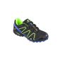 GIBRA® Men's sports shoes, very light and comfortable, black / blue / neon green, Gr.  41-46 (Textiles)