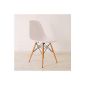 HNNHOME Eames Eiffel Chair Inspired Dinner Modern Salon Furniture - White