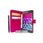 Case Cover Luxury Wallet Fuchsia Samsung Galaxy Grand SM-G530FZ Prime + 3 and PEN FILM OFFERED !!  (Electronic devices)