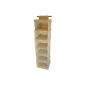 Laundry sorter Air - 6 compartments, breathable fabric - cream