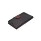 Nexus 5 Hull - Hull Ringke DELIGHT [Free HD Film / wallet case] [BLACK Black] premium pouch flap integrated portfolio Saffiano PU Leather Portfolio Case Cover Protector for Google Nexus 5 (Eco Paquete) (Electronics)