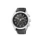 Citizen Men's Watch XL analog quartz leather AT8011-04E (clock)