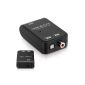 deleyCON - Digital Toslink to digital coax audio converter - converter / converter - from optical Toslink to digital coaxial (RCA) output - HD Audio Converter - Dolby Digital - DTS - PCM and much more.  (Electronics)