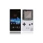 Creator Case for Sony Xperia Z - Case / Cover / white Protective Case Rigid Plastic (rigid rear) with cool gameboy color pattern (Electronics)