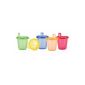 Nuby ID91121 Pick Nick cup set with lid Set of 6 with 6 cups and 6 lids 180 ml, Color not freely Can Be Selected (Baby Product)