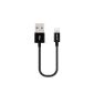 deleyCON 0.15m [Apple MFI certified] iPhone Lightning to USB Cable / sync cable / charging cable / data cable - black - USB to 8 pin Lightning cable - for Apple iPhone 6 Plus / 6 / 5s / 5c / 5, iPad Air / mini / mini2, iPad 4/3, iPod touch 5th, iPod nano 7th generation (electronic)