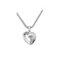 Miore Ladies Necklace Heart 925 Sterling Silver Cubic Zirconia 8 colorless 45cm MSM138N (jewelry)