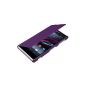 kwmobile® practical and chic flap protective case for Sony Xperia Z1 in Lilas (Wireless Phone Accessory)