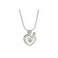 Beautiful Mother and Child Heart Pendant made of 925 Sterling silver (jewelery)