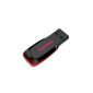SanDisk Cruzer Blade 8GB USB Flash Drive USB 2.0 Black / Red [Amazon Frustration-Free Packaging] (optional)