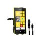 Vent Mount for Nokia Lumia 520 + Charger - Cell fits with Case or sleeve in the bracket!  (Electronics)