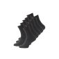 VCA - Lot of 10 pairs of sport socks - terry cotton - black (Clothing)