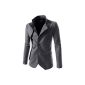 TheLees Men imbalance 2 button china collar jacket (Textiles)