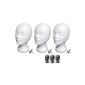 3 x FP Styrofoam head Standard - quality branded products from German production (white) (Health and Beauty)