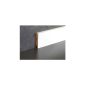 Painted white - - CUBE Design baseboard / skirting 80mm / 2.40 m € 3.95 / m