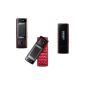 Samsung SGH-F200 Black / Red Cell (Electronics)
