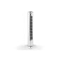 oneConcept Tower Blizzard RC - fan 50W column with oscillation function (round base for stability, 3 speed settings, remote) - Silver (Kitchen)