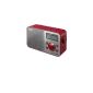 Sony Portable Radio XDRS60DBPR Red (Electronics)