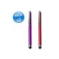 Pack x2 luxury pens for all capacitive touch screen Acer Mobile / BlackBerry / HTC / LG / Motorola / Nokia / Samsung / Sony Ericsson (Electronics)