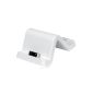 Wicked Chili dock Wave for Apple iPhone 4S / 4 / 3GS / 3 / iPod touch a 4/3 desktop charger (Bumper suitable data cable) white (accessory)