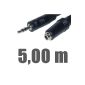 5 m Stereo jack extension 3.5 mm (electronic)