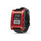 Pebble Smart Watch for iPhone and Android (red) (Wireless Phone Accessory)